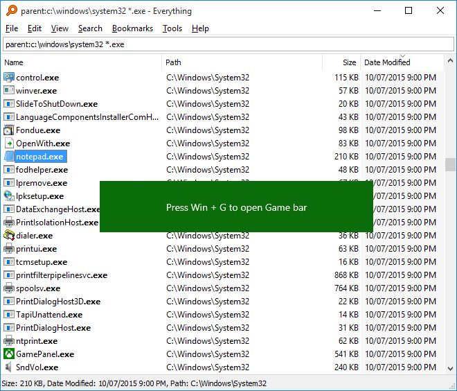Disable press win g to open game bar voidtools forum